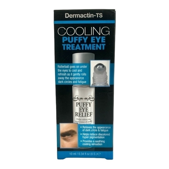 NIB Dermactin-ts Men's Puffy Eye & Dark Circle Treatment Roll-on Eye Relief Gel - Picture 3 of 6